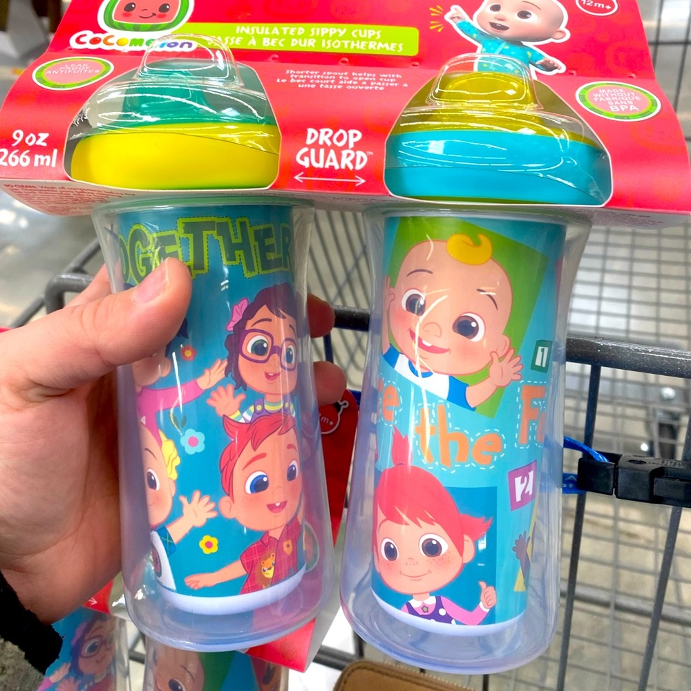 Cocomelon sippy cups